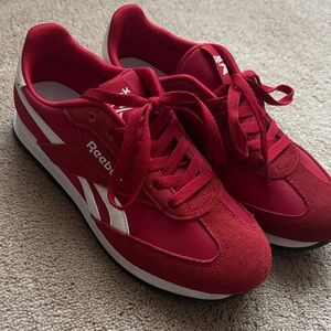 Reebok Classic Red and White Sneakers